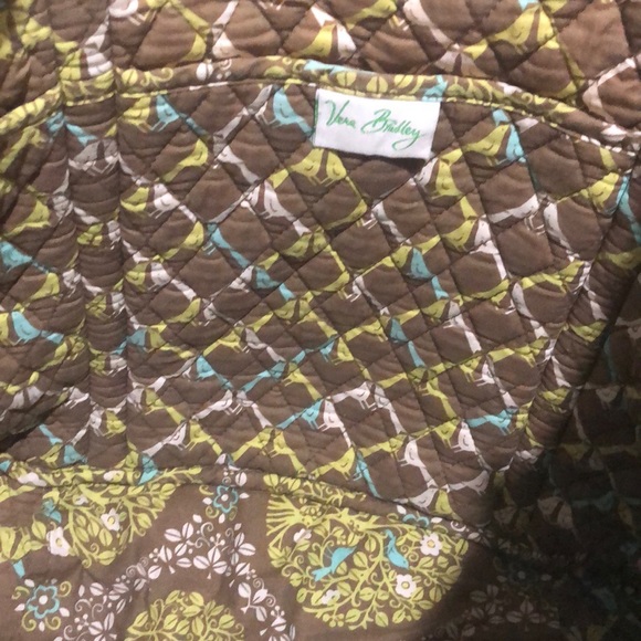 VERA BRADLEY BAG multi green tote bag - Picture 4 of 6